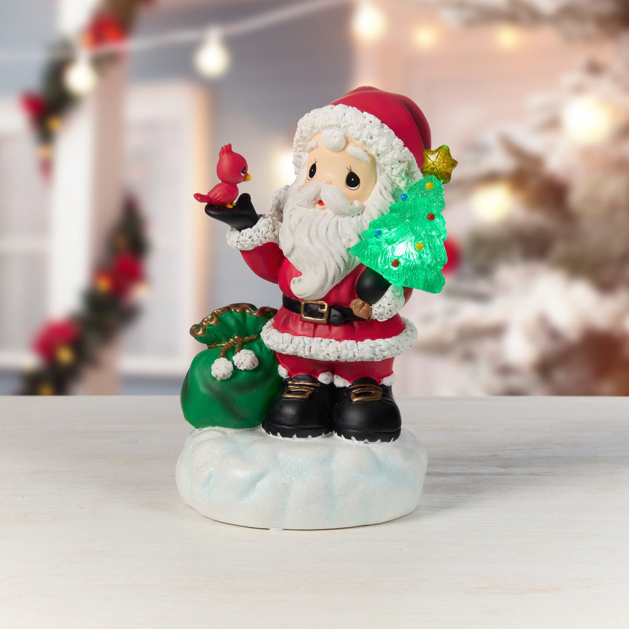 Here Comes Santa Claus LED Musical Figurine