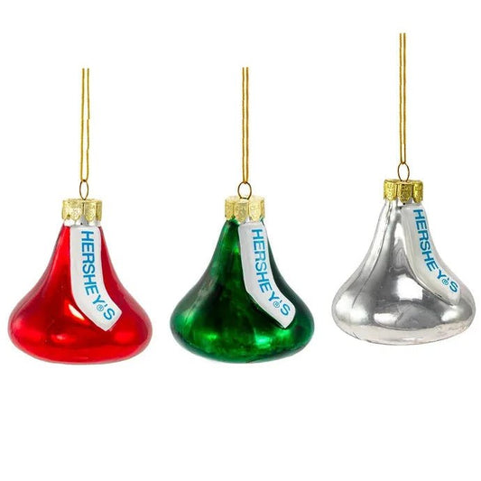 Hershey's™ Kiss Glass Ornaments, 3 - Piece Box Set