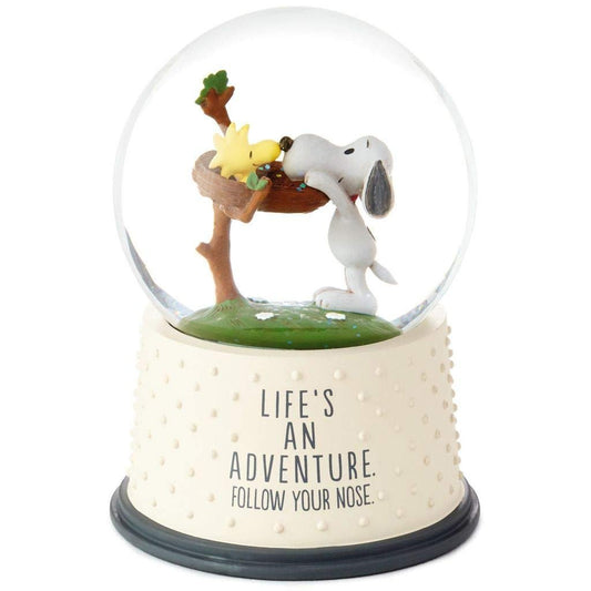 HMK Hallmark Peanuts Life's an Adventure Snow Globe