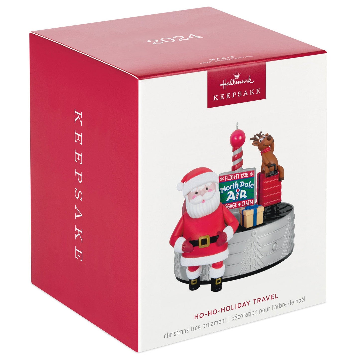 Ho - Ho - Holiday Travel 2024 Keepsake Ornament, Sound and Motion