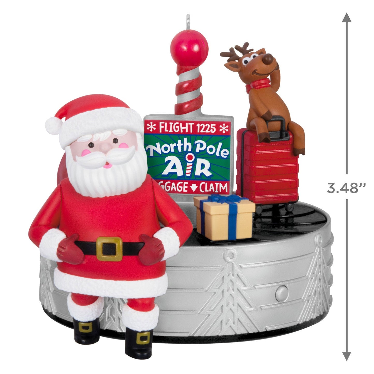 Ho - Ho - Holiday Travel 2024 Keepsake Ornament, Sound and Motion