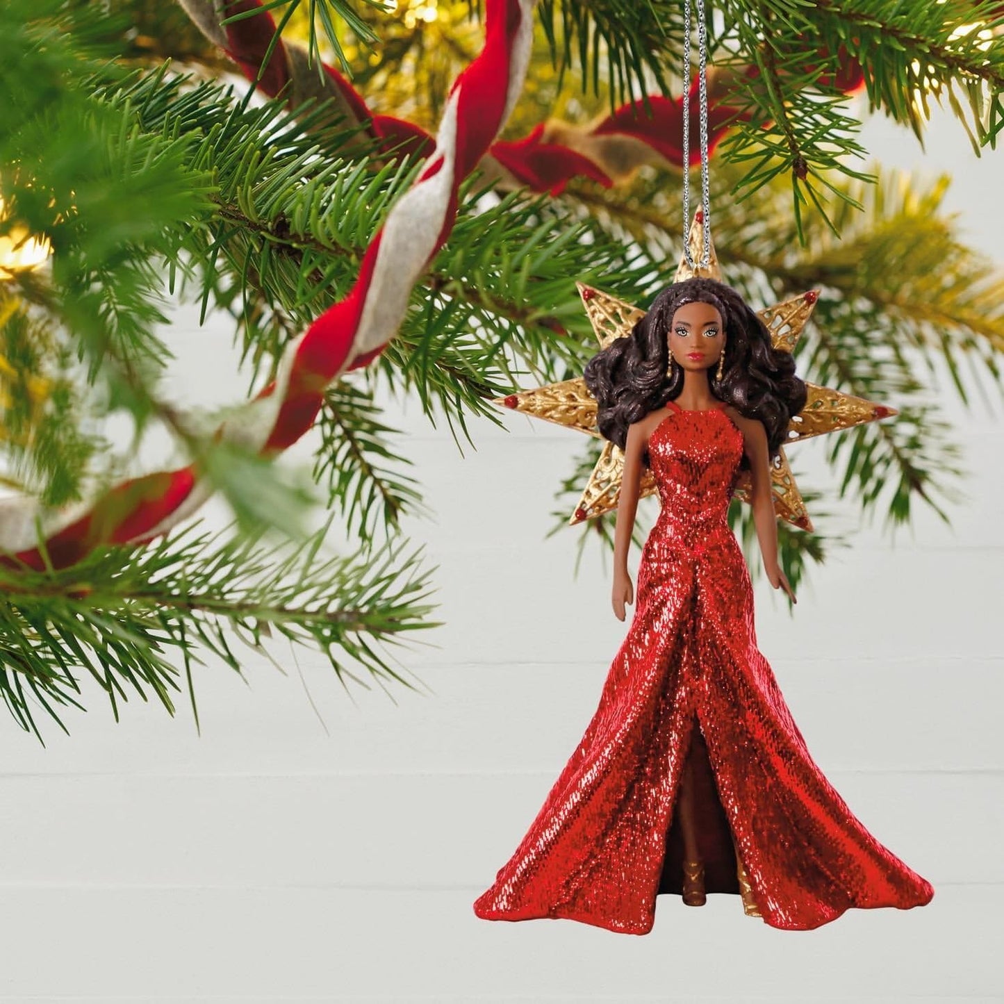 Holiday Barbie #3 African American, 2017 Keepsake Ornament