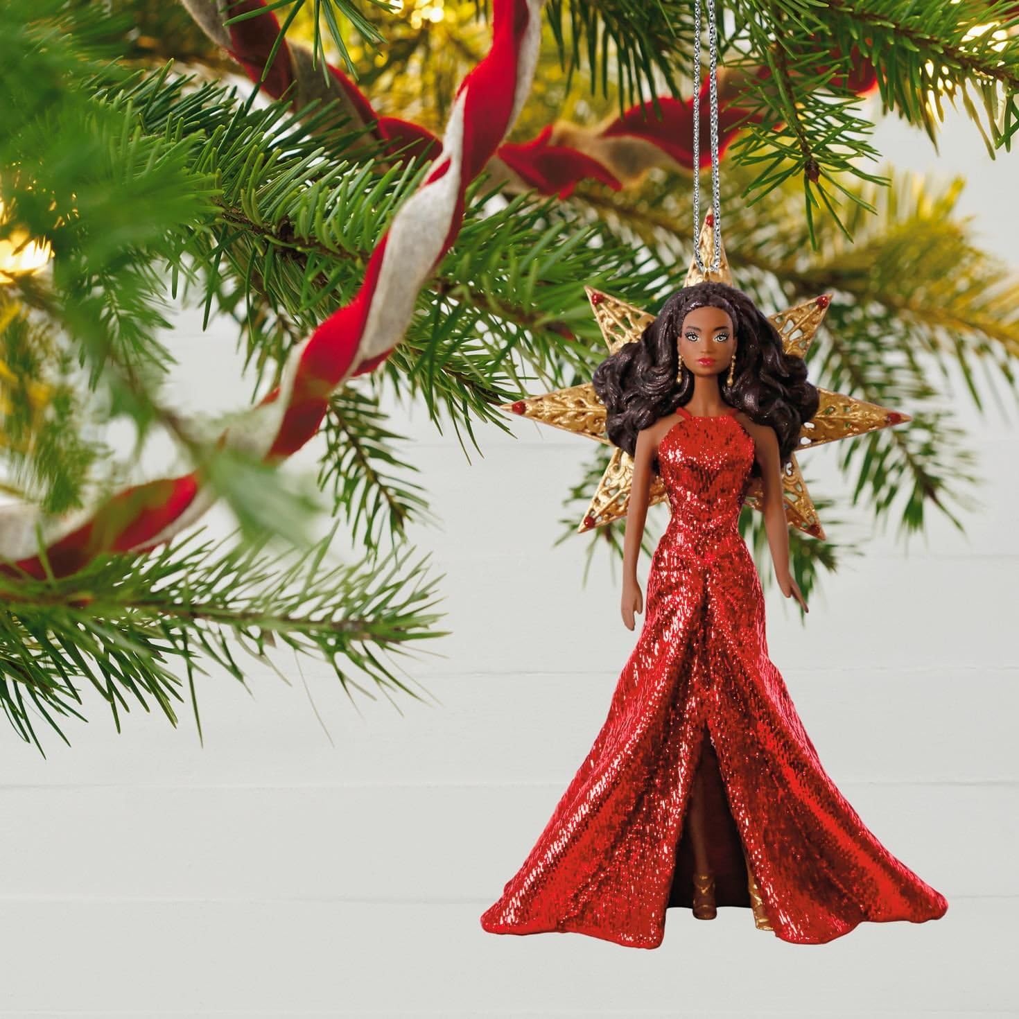 Holiday Barbie #3 African American, 2017 Keepsake Ornament