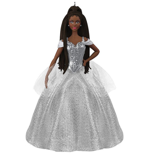 Holiday Barbie African American #7, 2021 Keepsake Ornament