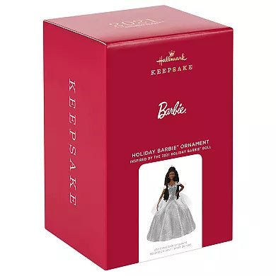 Holiday Barbie African American #7, 2021 Keepsake Ornament