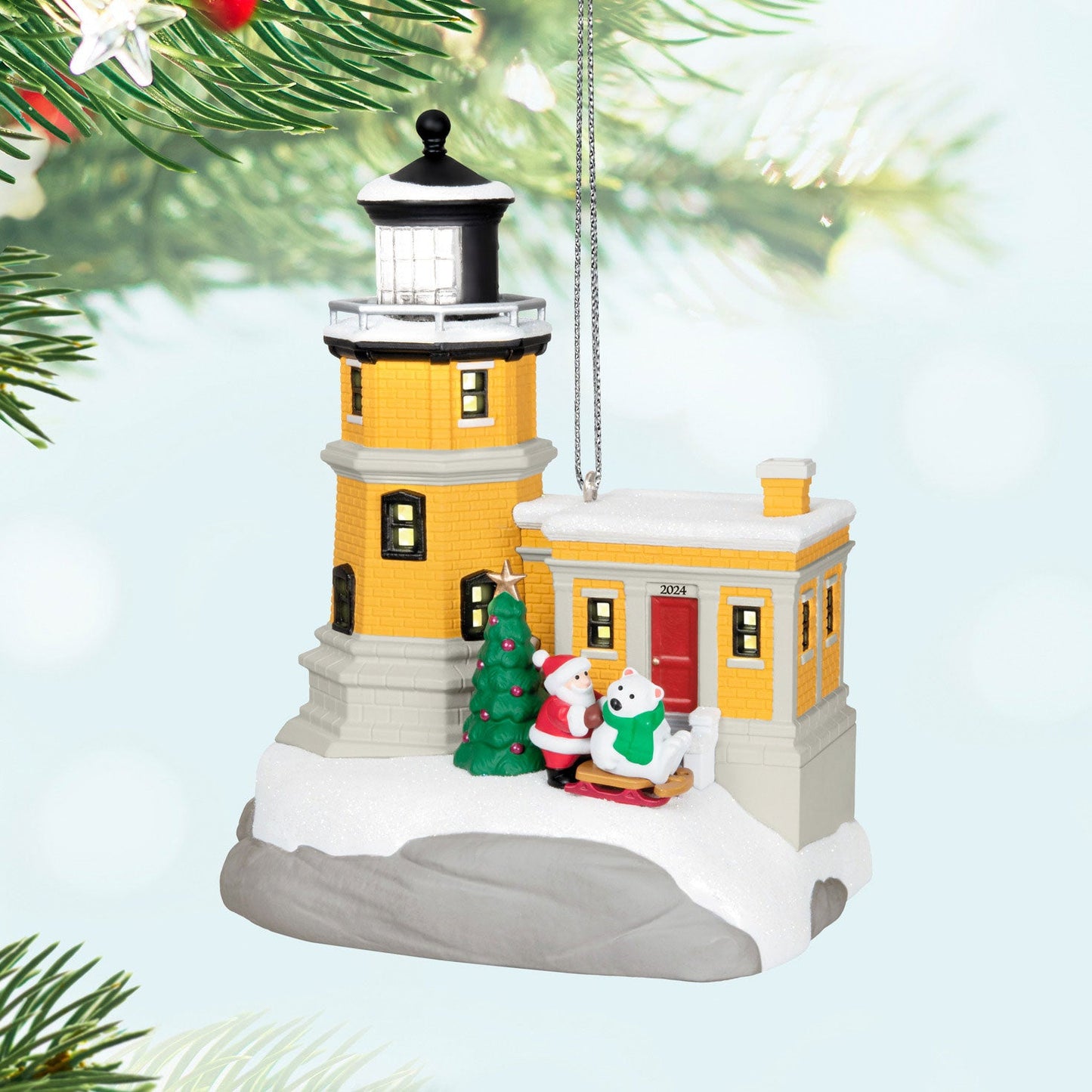 Holiday Lighthouse #13 2024 Keepsake Ornament