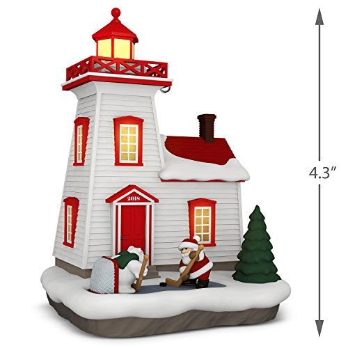 Holiday Lighthouse, 7th in Series, 2018 Keepsake Ornament
