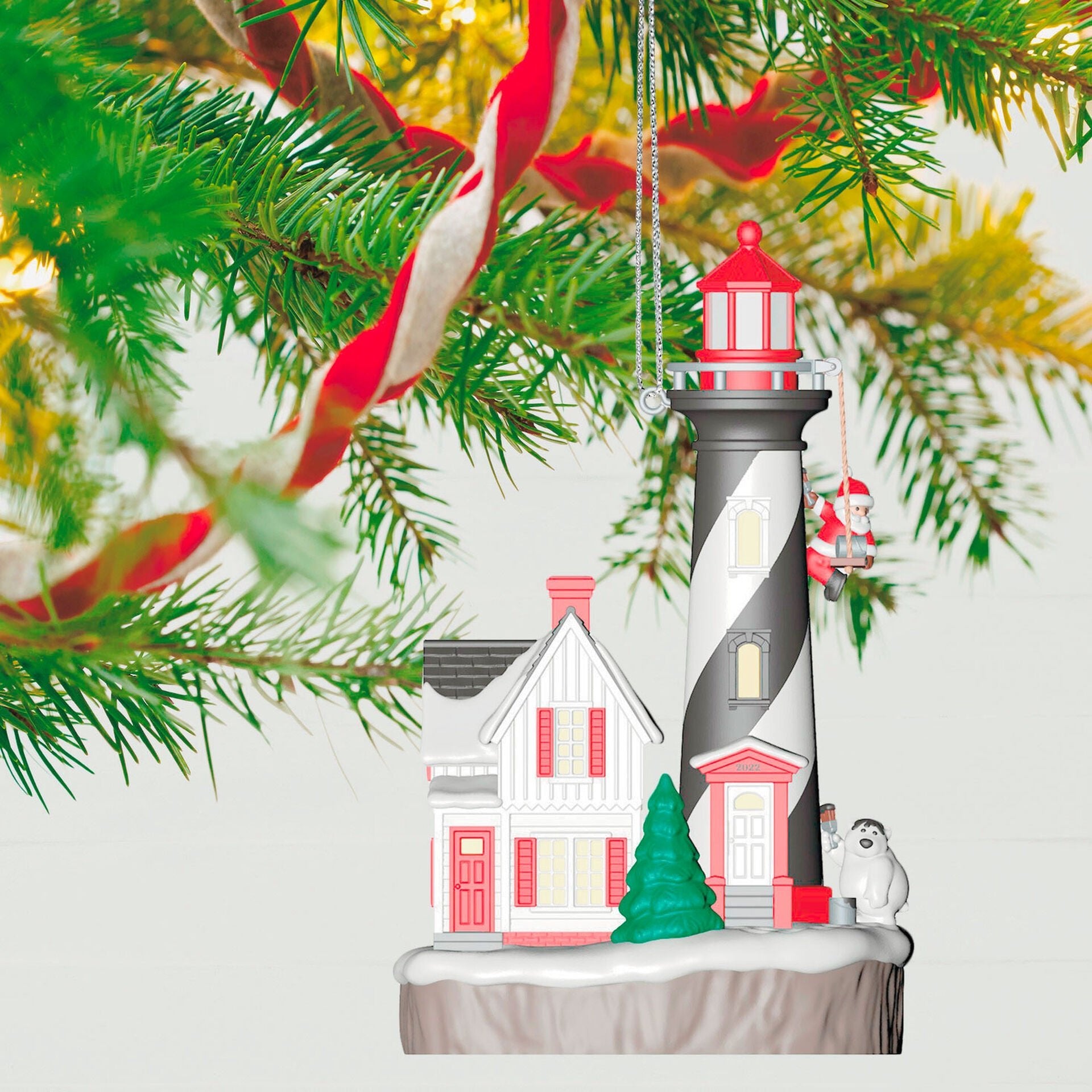 Holiday Lighthouse Special Edition Musical Ornament With Light, 2022 Hallmark Keepsake