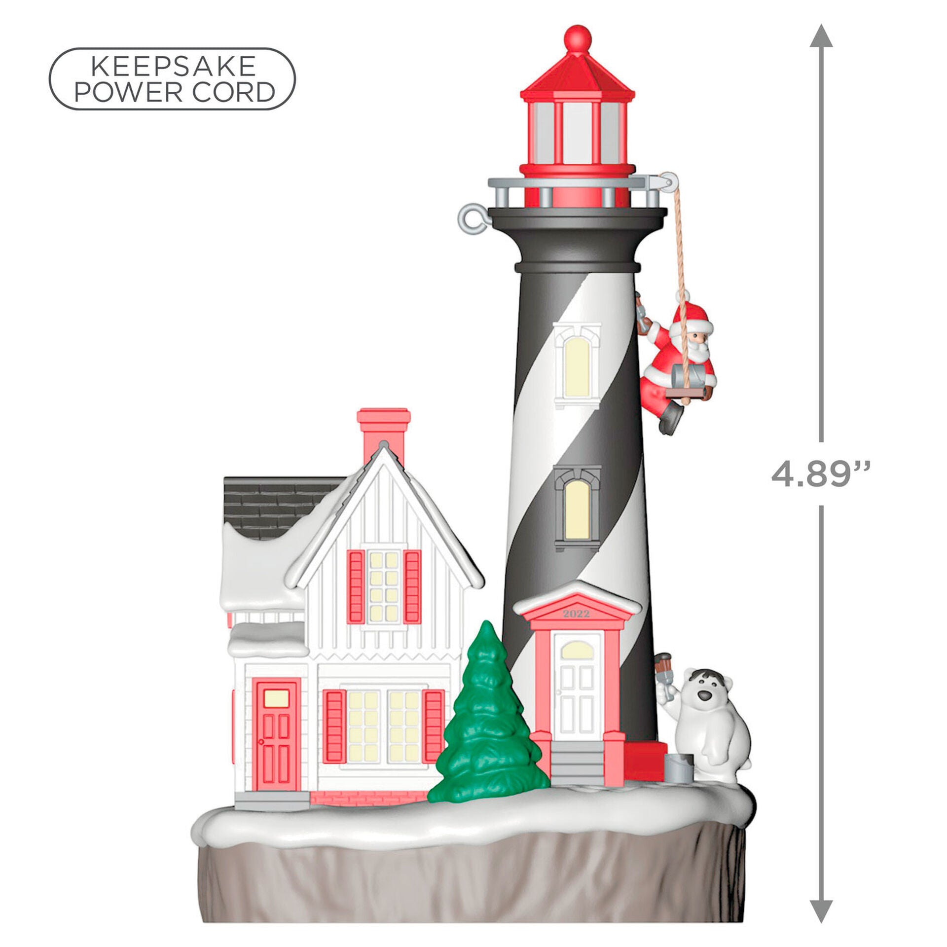 Holiday Lighthouse Special Edition Musical Ornament With Light, 2022 Hallmark Keepsake