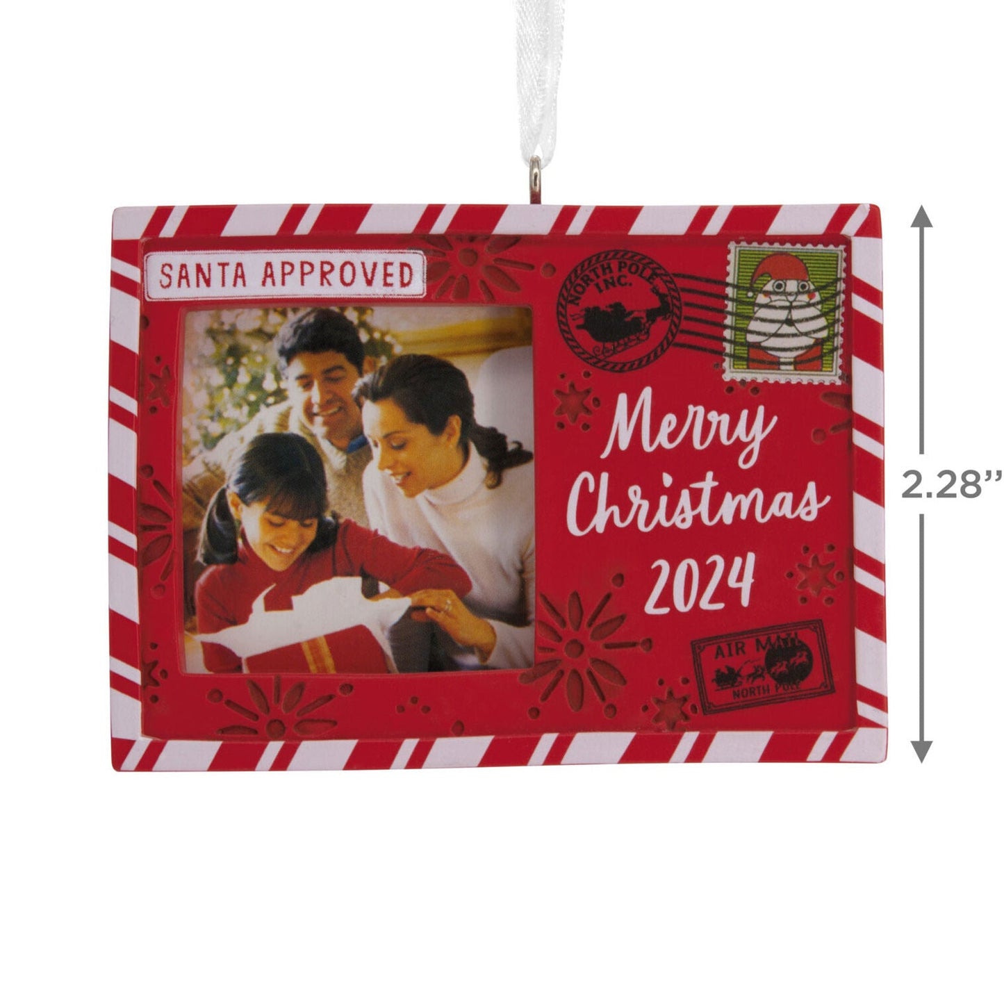 Holiday Postcard 2024 Photo Frame Hallmark Ornament