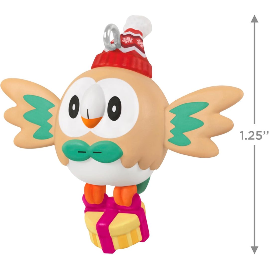 Holiday Rowlet Pokémon 2025 Miniature Keepsake Ornament