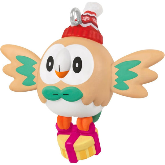 Holiday Rowlet Pokémon 2025 Miniature Keepsake Ornament