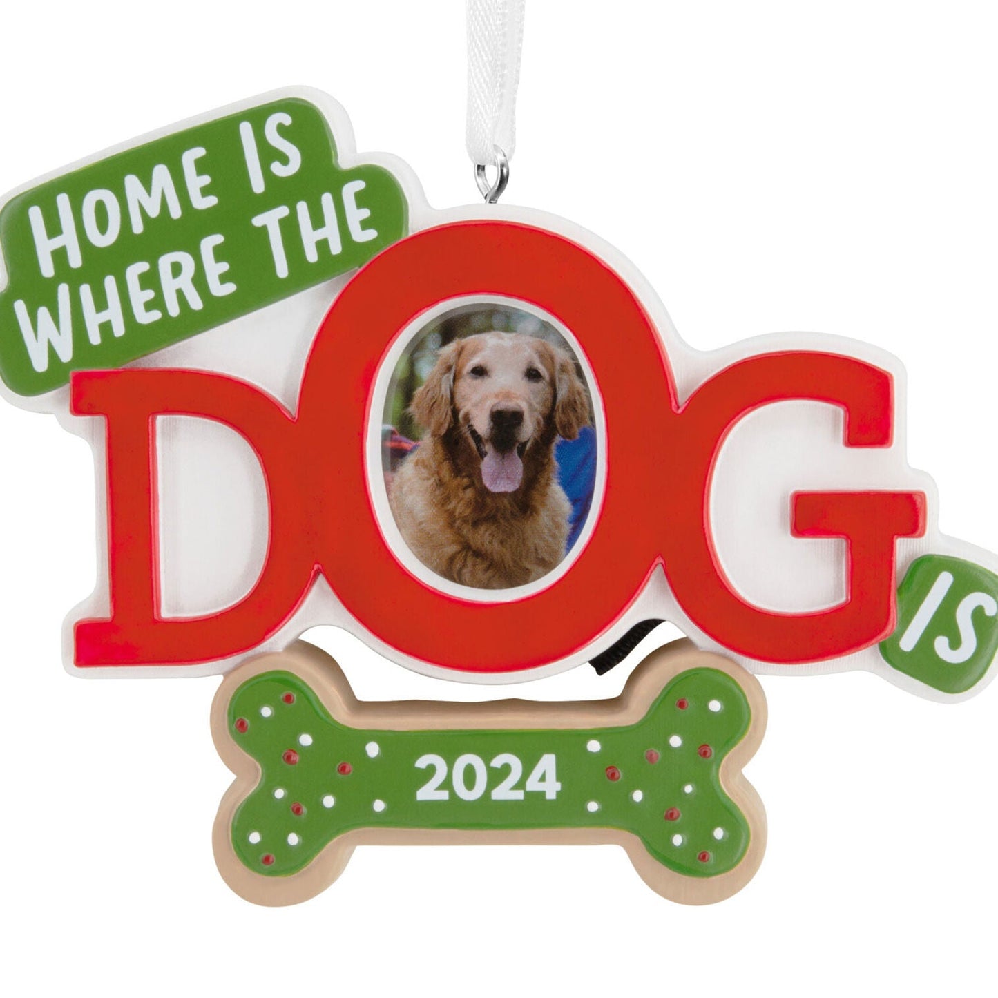 Home Is Where the Dog Is 2024 Photo Frame Hallmark Ornament