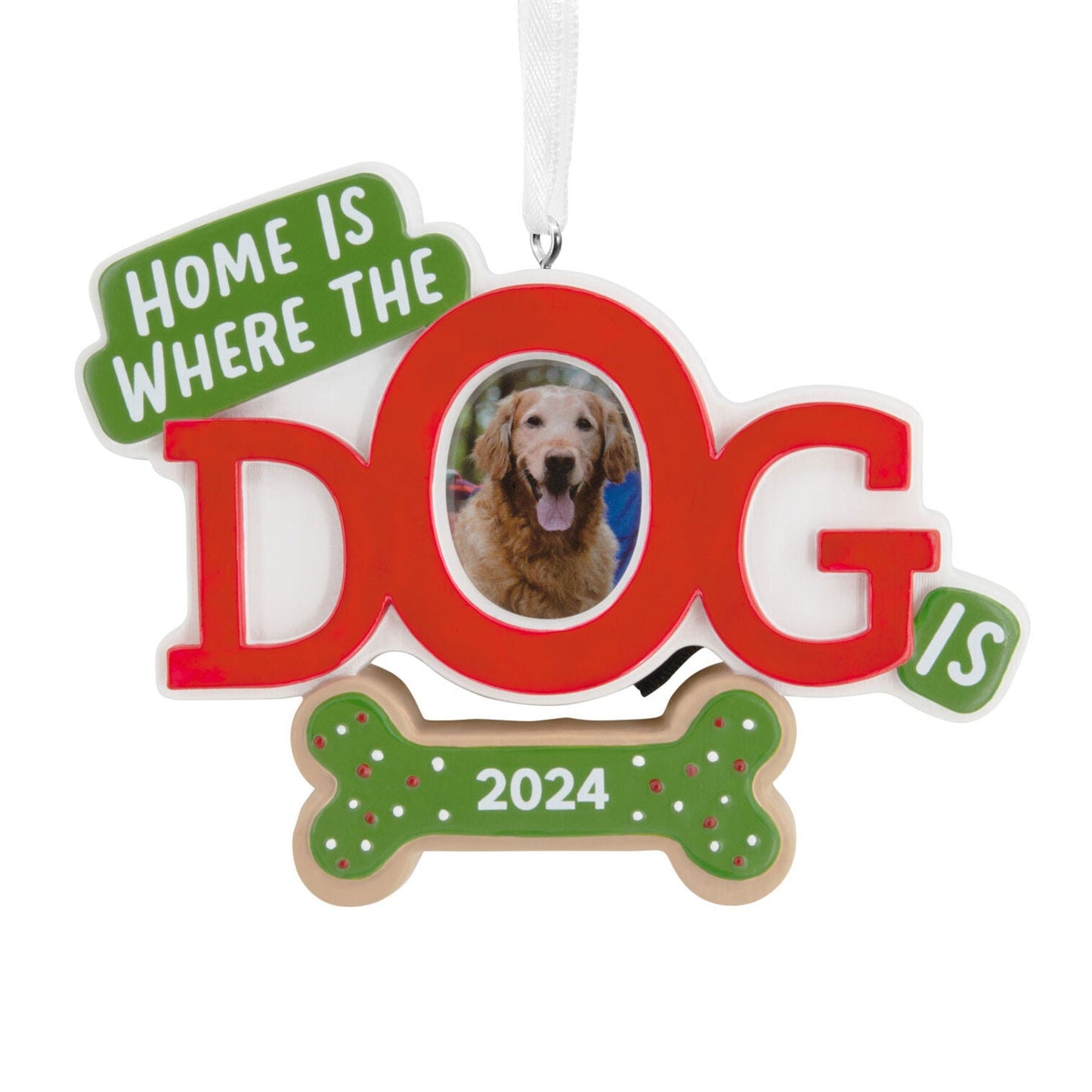 Home Is Where the Dog Is 2024 Photo Frame Hallmark Ornament