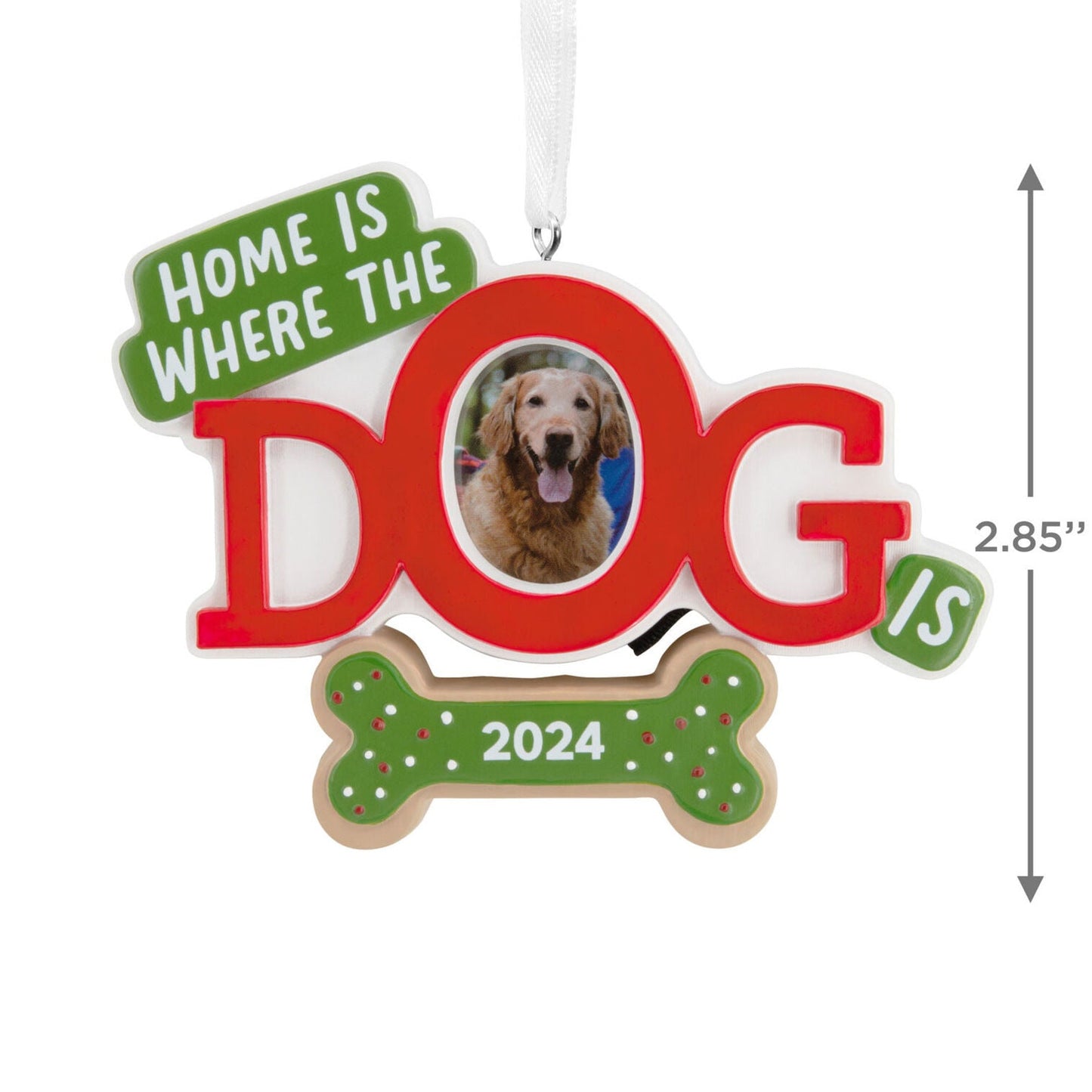 Home Is Where the Dog Is 2024 Photo Frame Hallmark Ornament