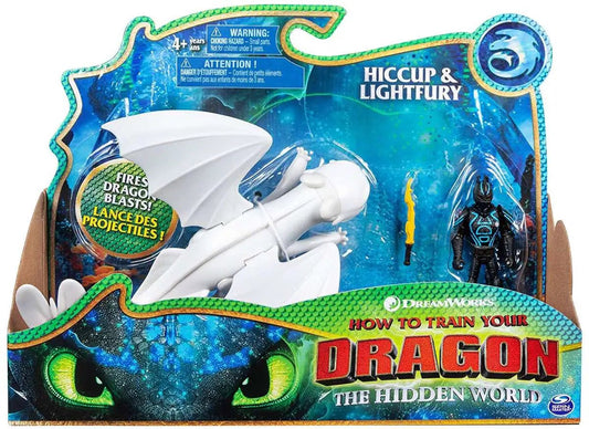 How to Train Your Dragon the Hidden World Hiccup & Lightfury Action Figure 2 - Pack