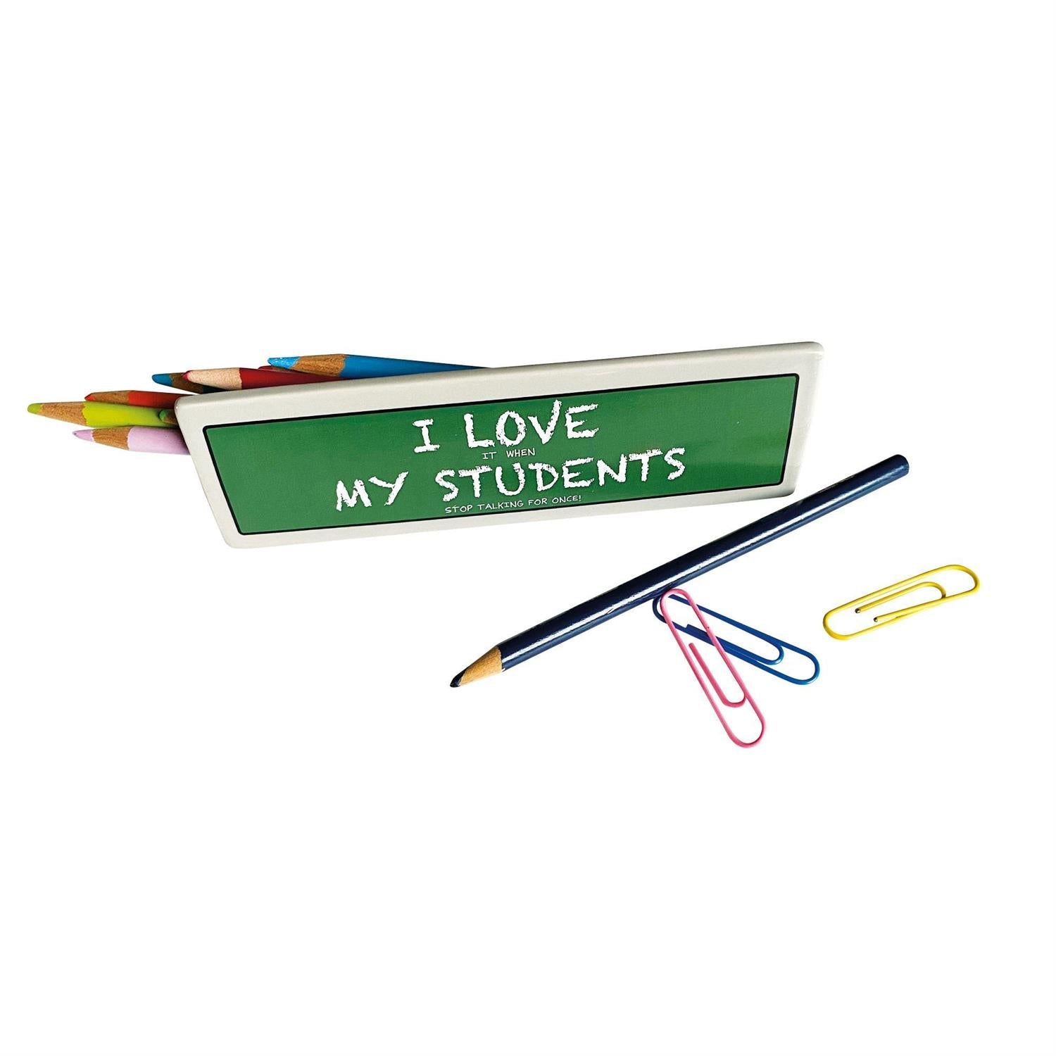 I Love My Students Catch All Container Plaque – Celebrations Cards & Gifts