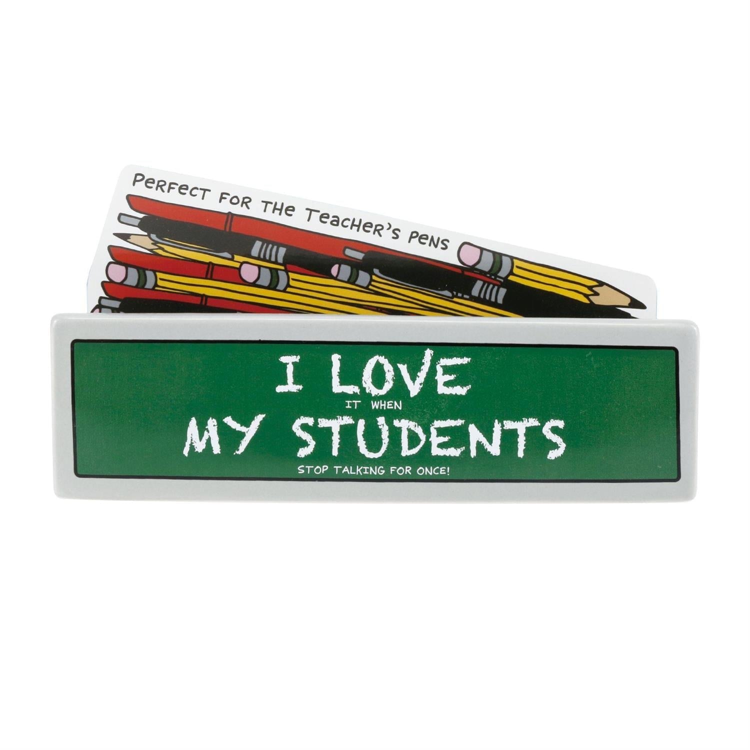I Love My Students Catch All Container Plaque – Celebrations Cards & Gifts