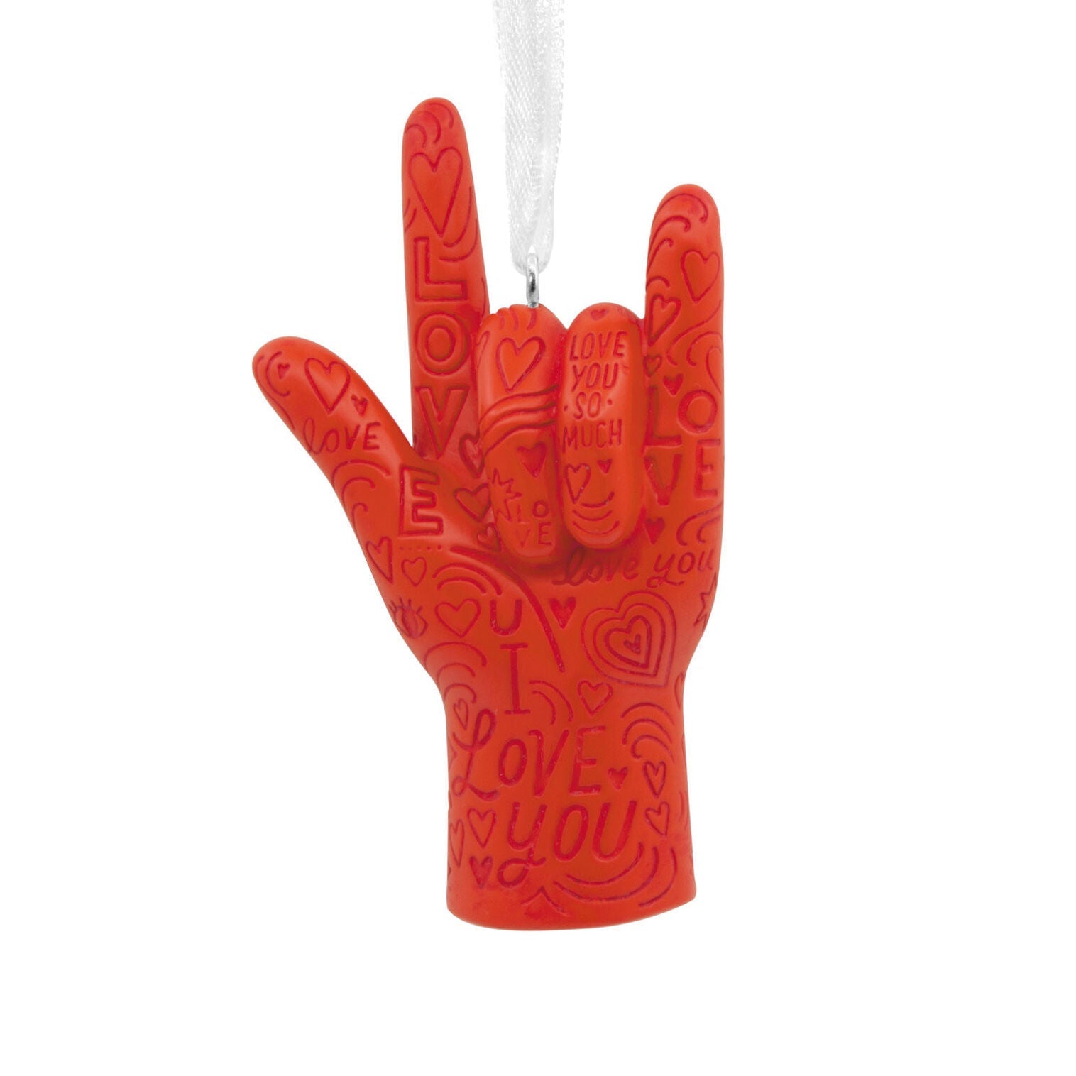 I Love You Hand Gesture Hallmark Ornament