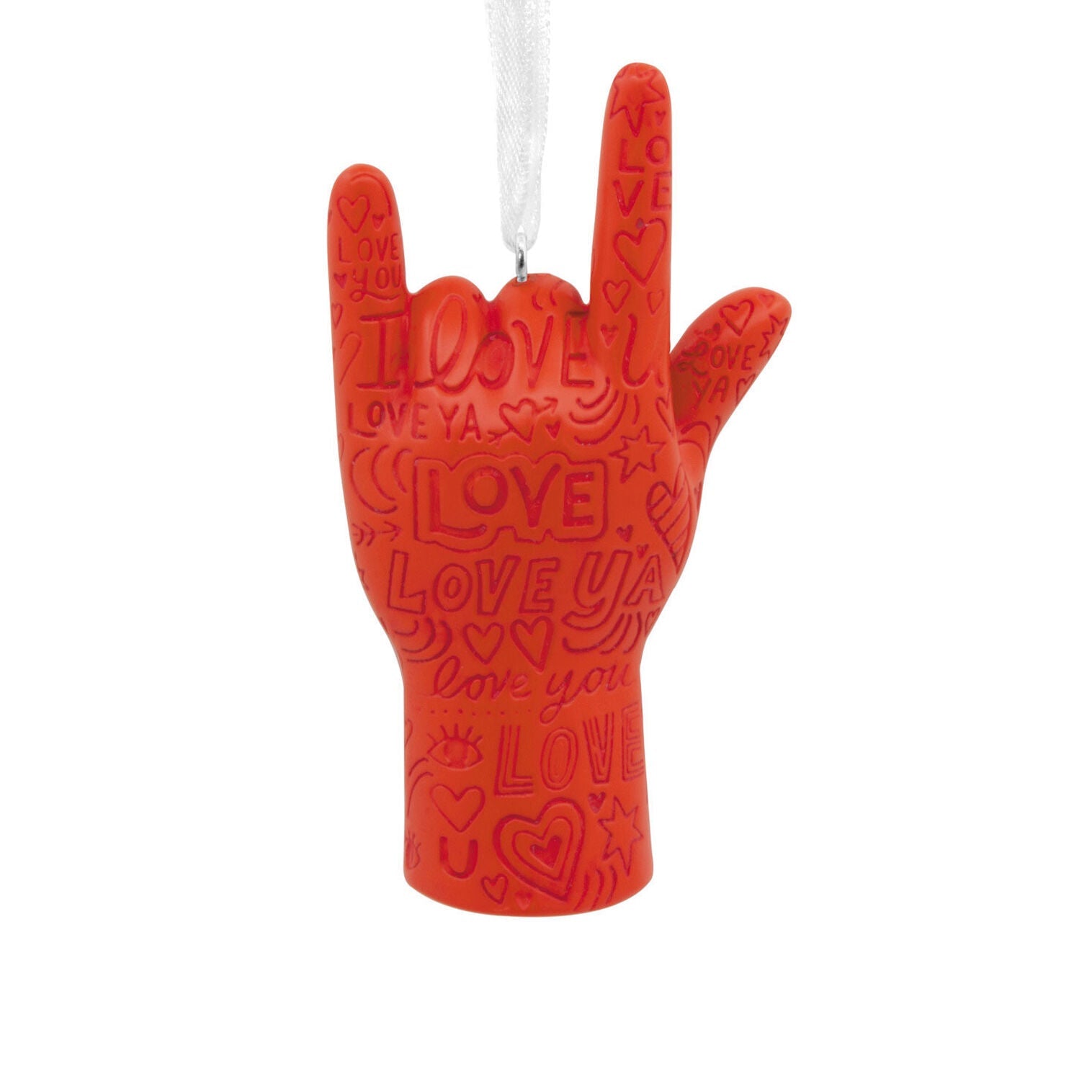 I Love You Hand Gesture Hallmark Ornament