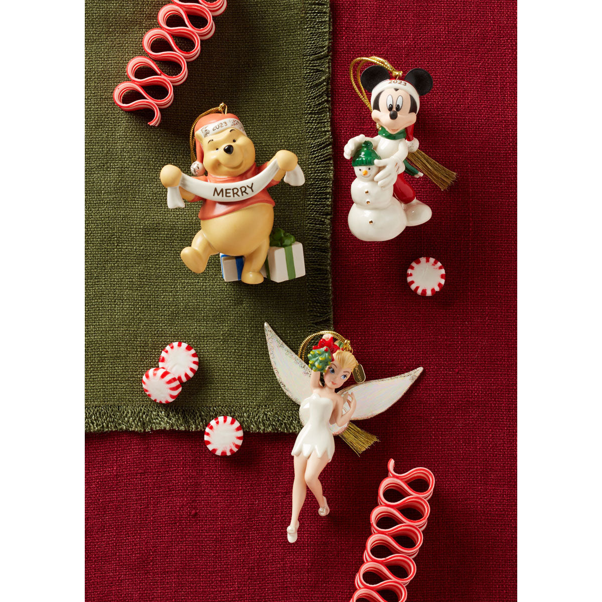 Disney Tinker Bell, Pixie-Dusted Poinsettia - 2023 Hallmark