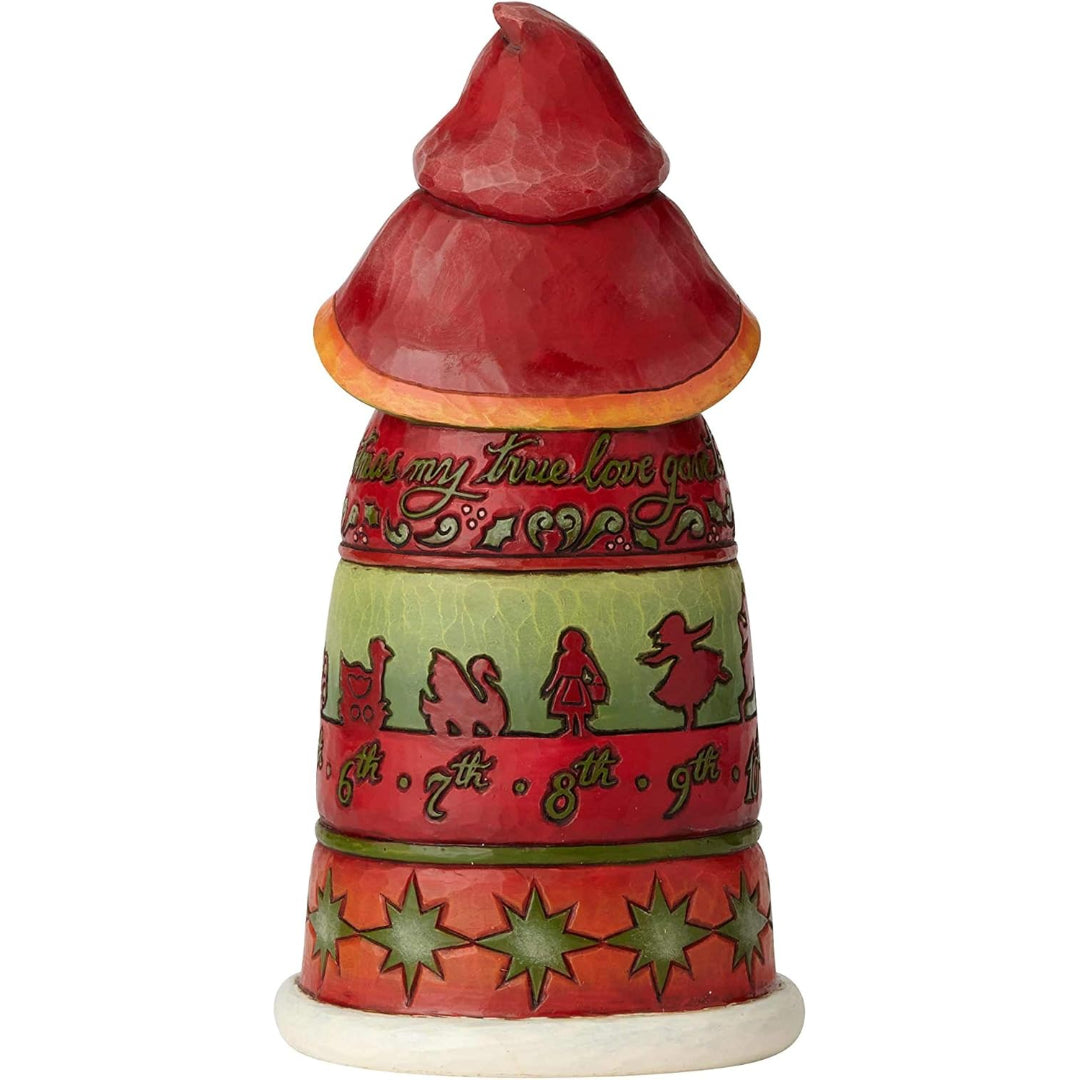 Jim Shore Heartwood Creek 12 Days of Christmas Santa Figurine, 10.2"