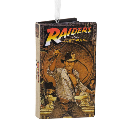 Indiana Jones Movie Retro Video Cassette Case Hallmark Ornament