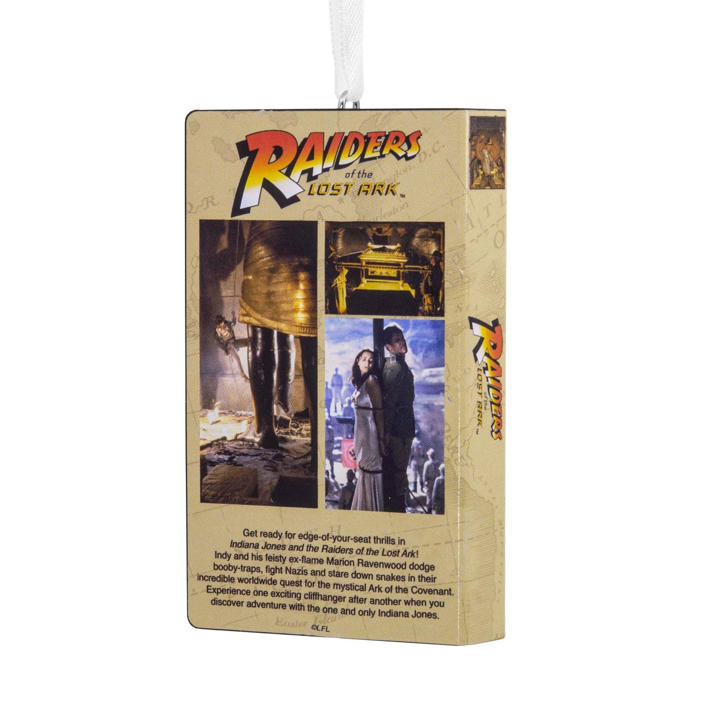 Indiana Jones Movie Retro Video Cassette Case Hallmark Ornament