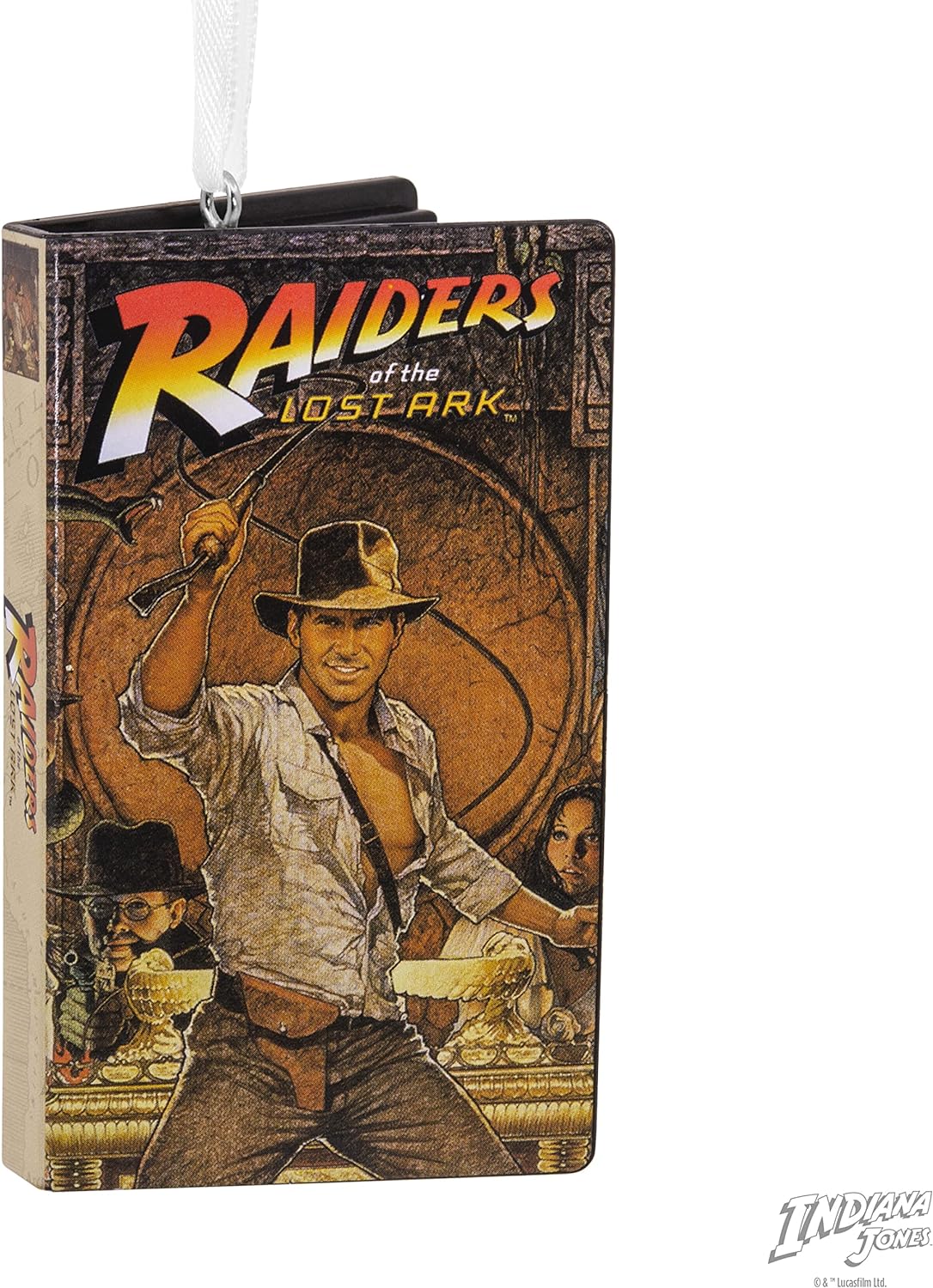 Indiana Jones Movie Retro Video Cassette Case Hallmark Ornament