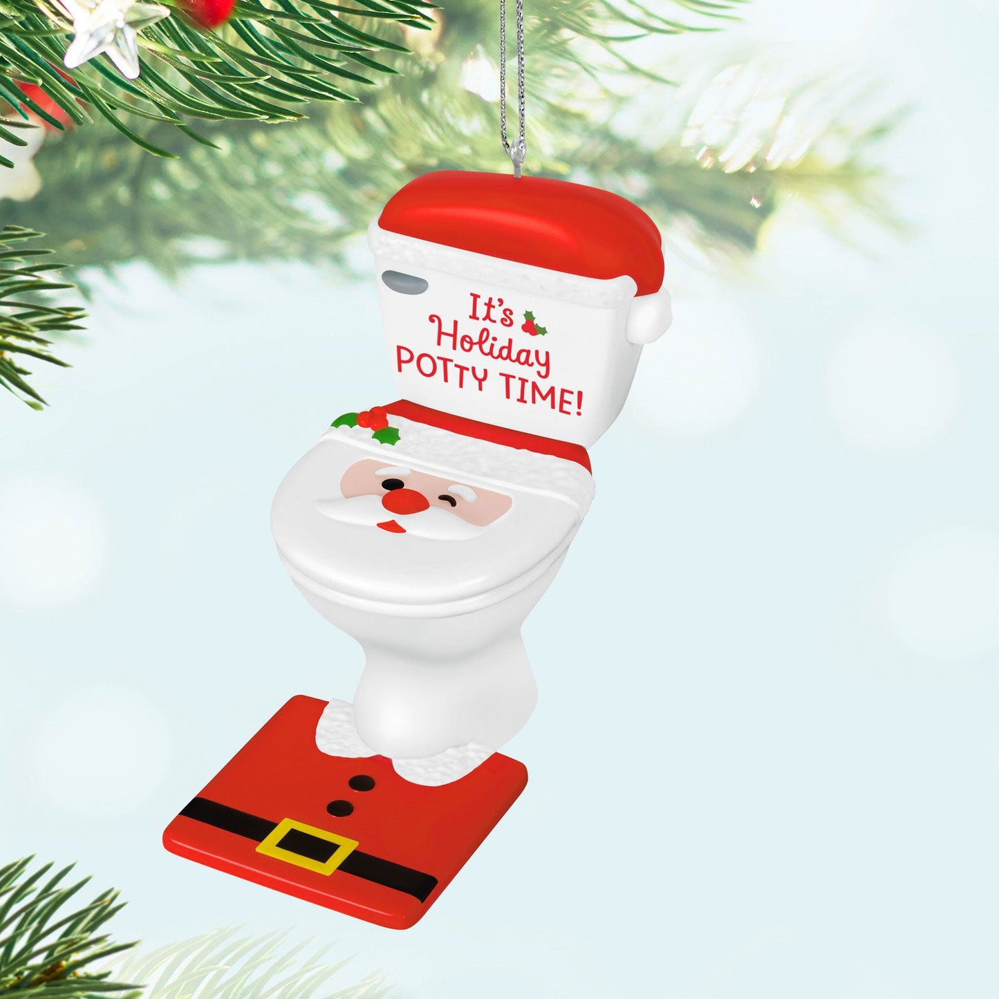 It's Holiday Potty Time 2024 Keepsake Ornament