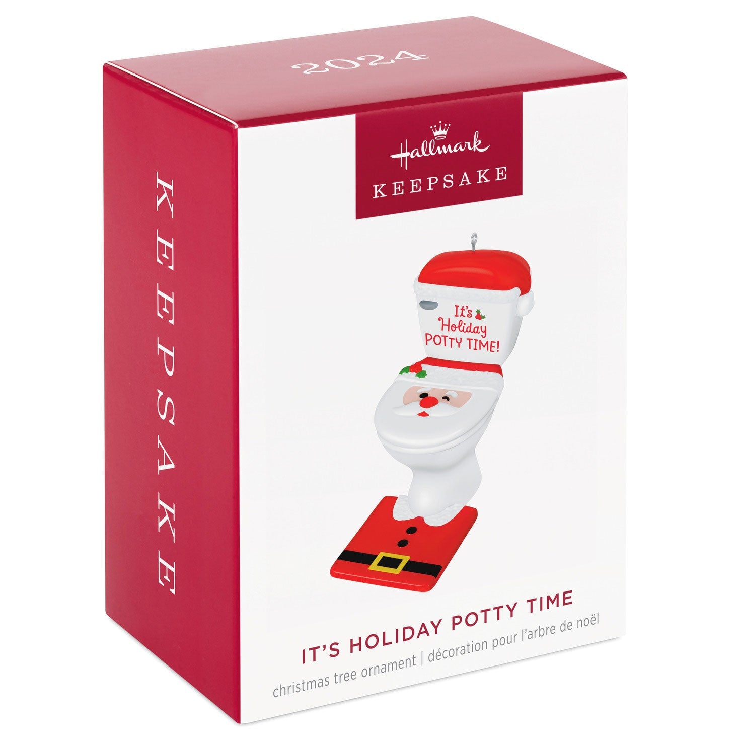 It's Holiday Potty Time 2024 Keepsake Ornament