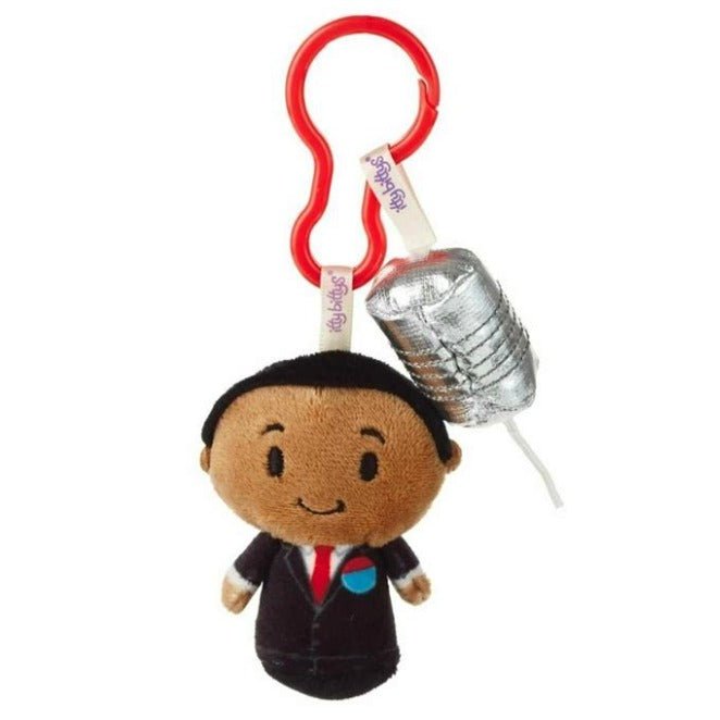 Itty Bittys Clippys Dark Skin Kid President & Tin Can Phone, 2.75"