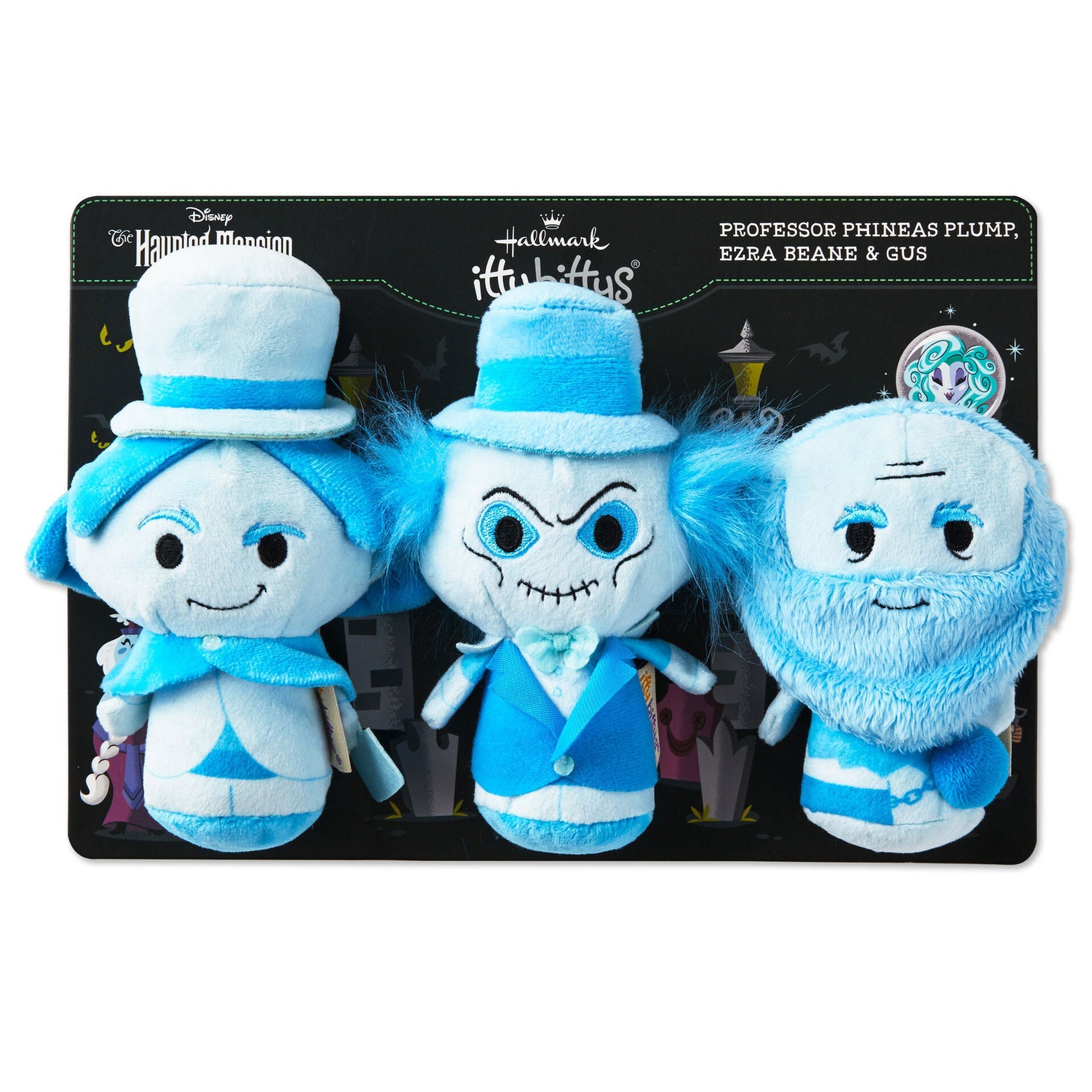 itty bittys® Disney The Haunted Mansion Ghosts Glow-in-the-Dark Plush, Set of 3