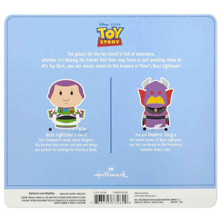 itty bittys Disney/Pixar Toy Story Buzz Lightyear and Emperor Zurg Plush, Set of 2