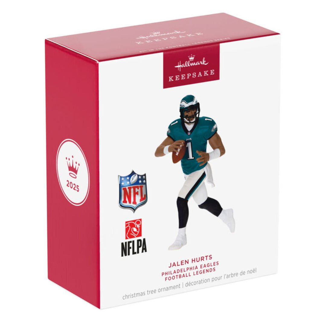 Jalen Hurts Philadelphia Eagles 31st in the Football Legends series 2025 Keepsake Ornament