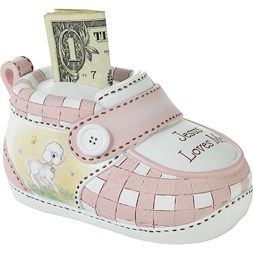 Jesus Loves Me Pink Bootie Bank