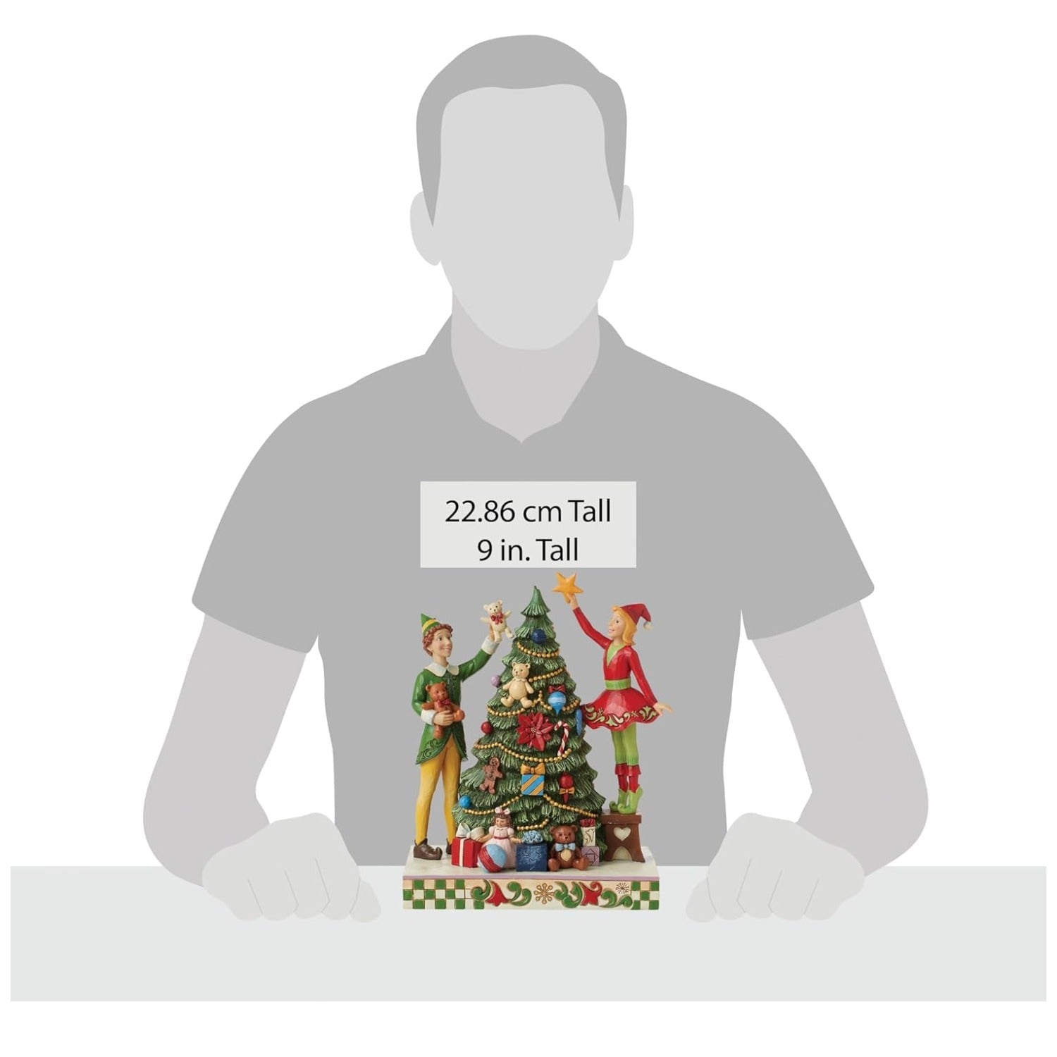 Jim Shore Buddy Elf and Jovie Elf Decorating Figurine