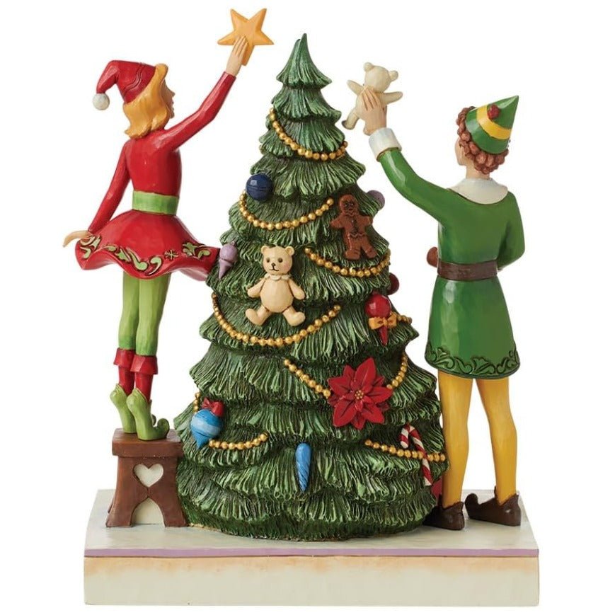 Jim Shore Buddy Elf and Jovie Elf Decorating Figurine