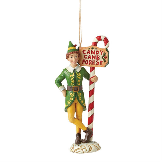 Jim Shore Buddy Elf by Candy Cane Ornament