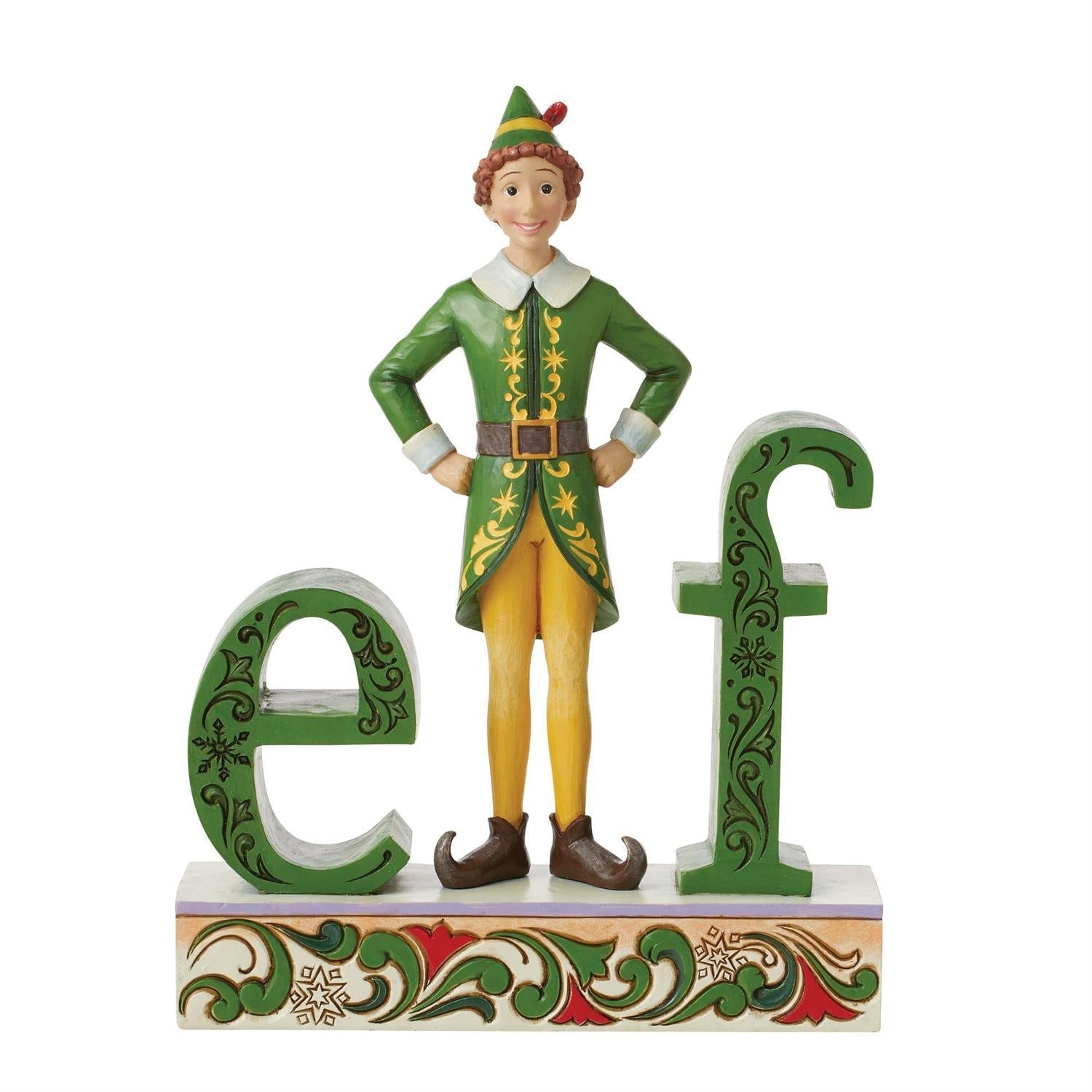 Jim Shore Buddy Elf Standing Elf Word