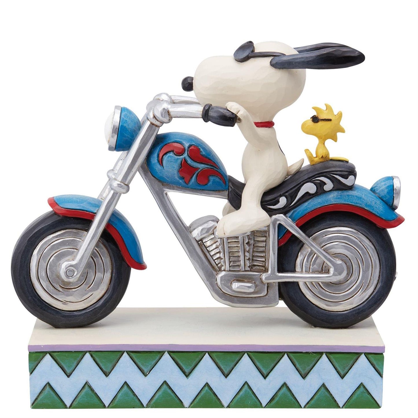 Jim Shore "Cool Riders" Snoopy & Woodstock Riding Motorcycle