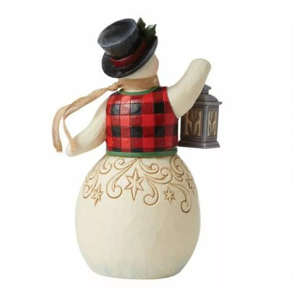 Jim Shore Country Living: "Festive at the Farmhouse" Snowman Figurine