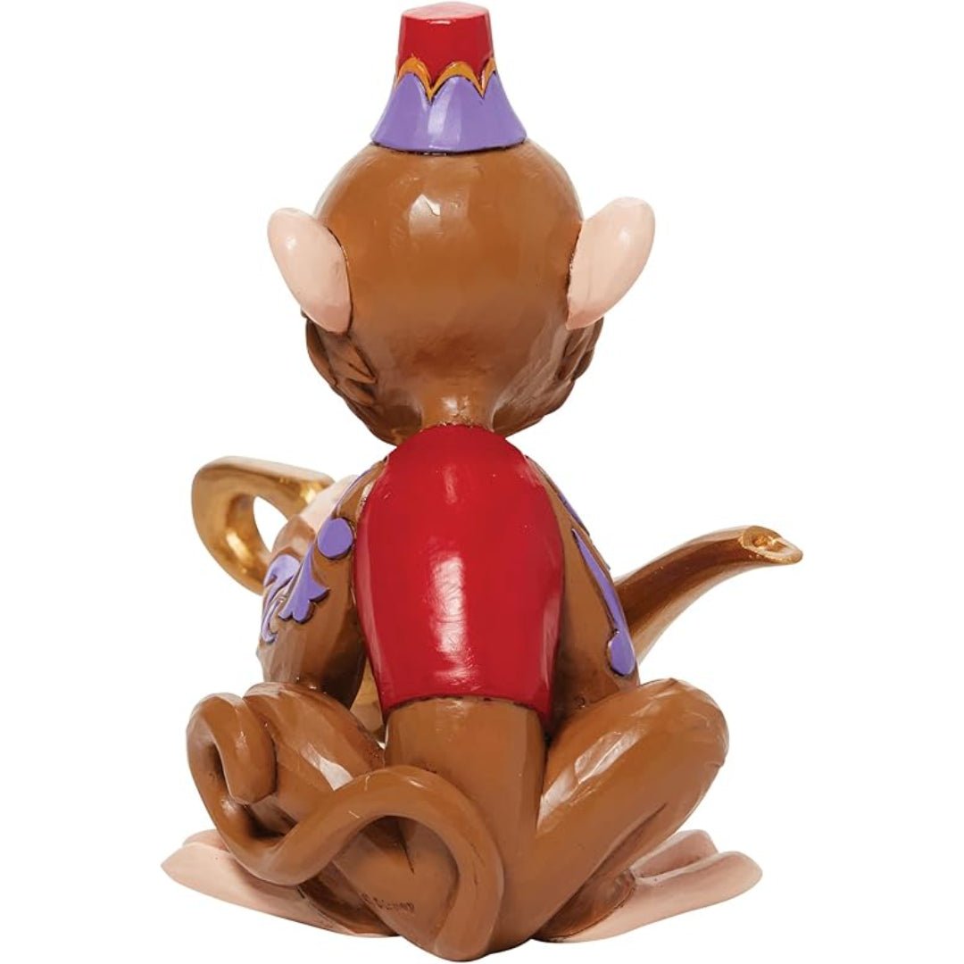 Jim Shore Disney Traditions Aladdin Abu Holding The Genie Lamp Figurine, 4.5"
