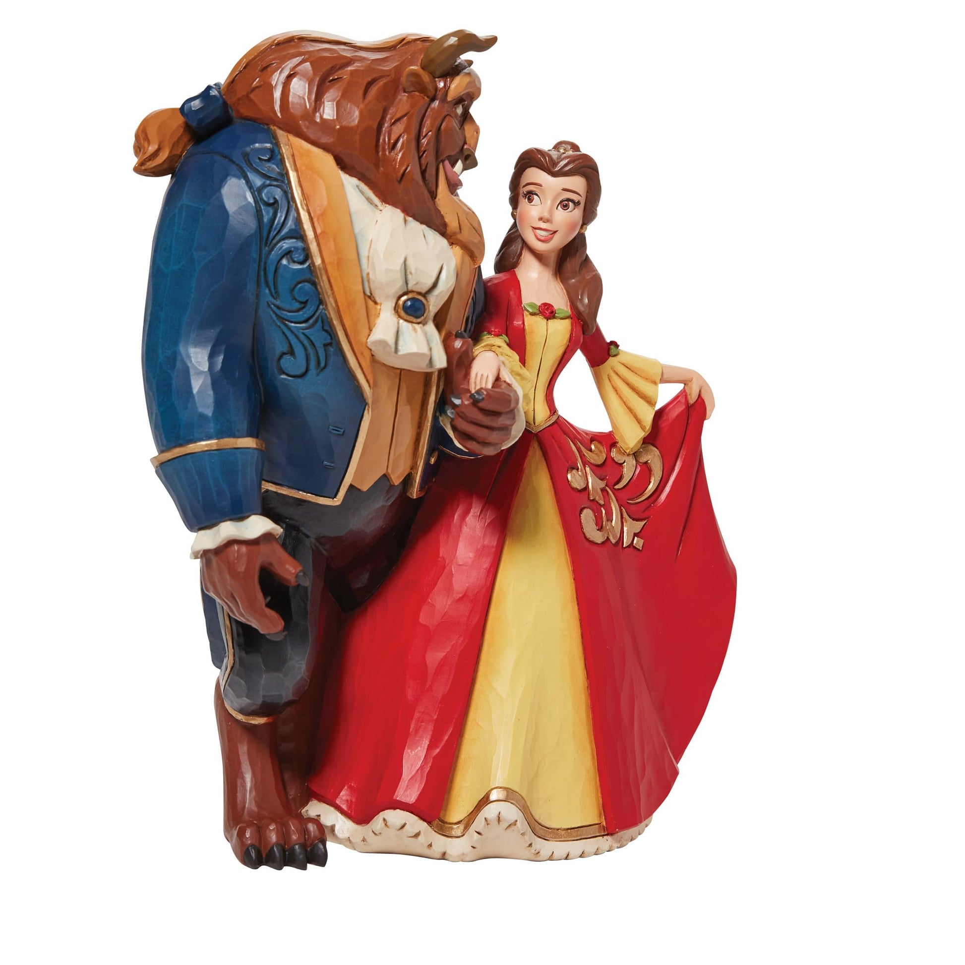 Jim Shore Disney Traditions Beauty and The Beast Enchanted Figurine, 9.02"