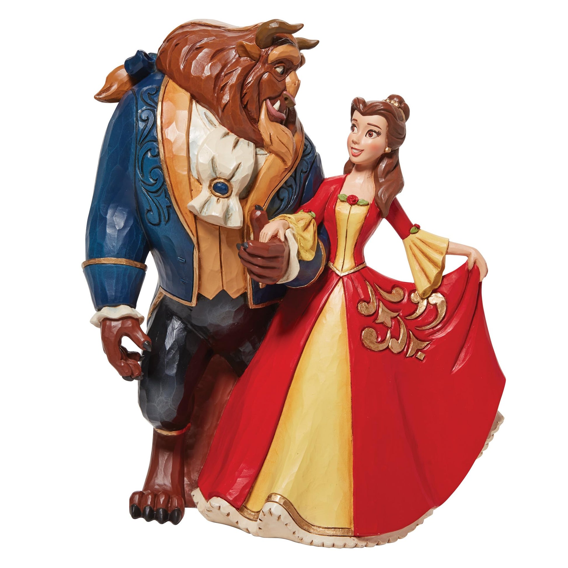 Jim Shore Disney Traditions Beauty and The Beast Enchanted Figurine, 9.02"