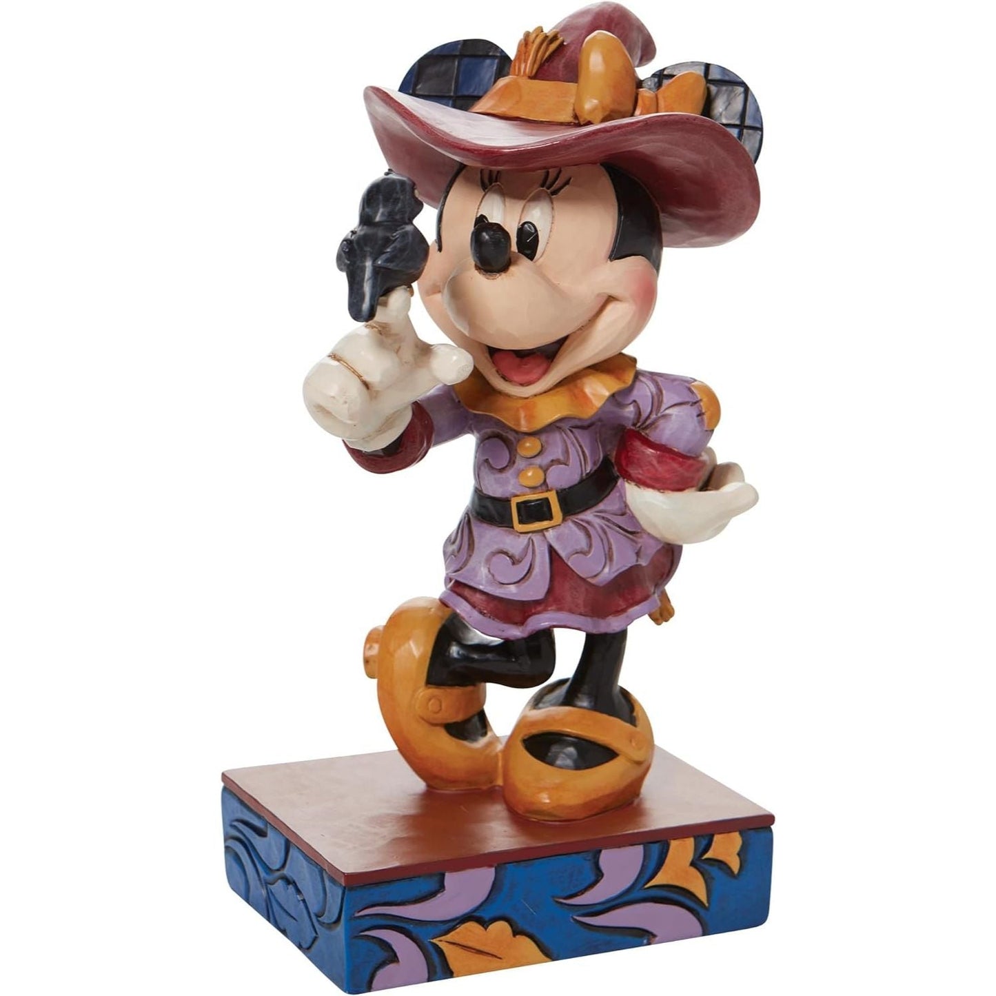 Jim Shore Disney Traditions Halloween Scarecrow Minnie Mouse Figurine, 6.5"