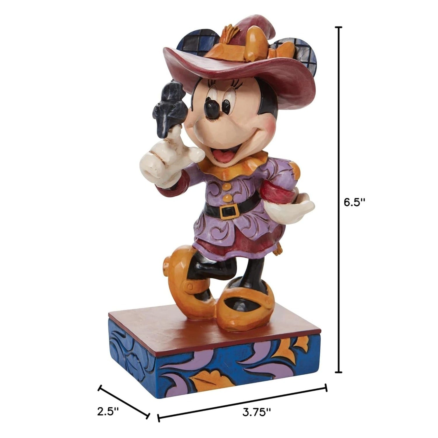 Jim Shore Disney Traditions Halloween Scarecrow Minnie Mouse Figurine, 6.5"