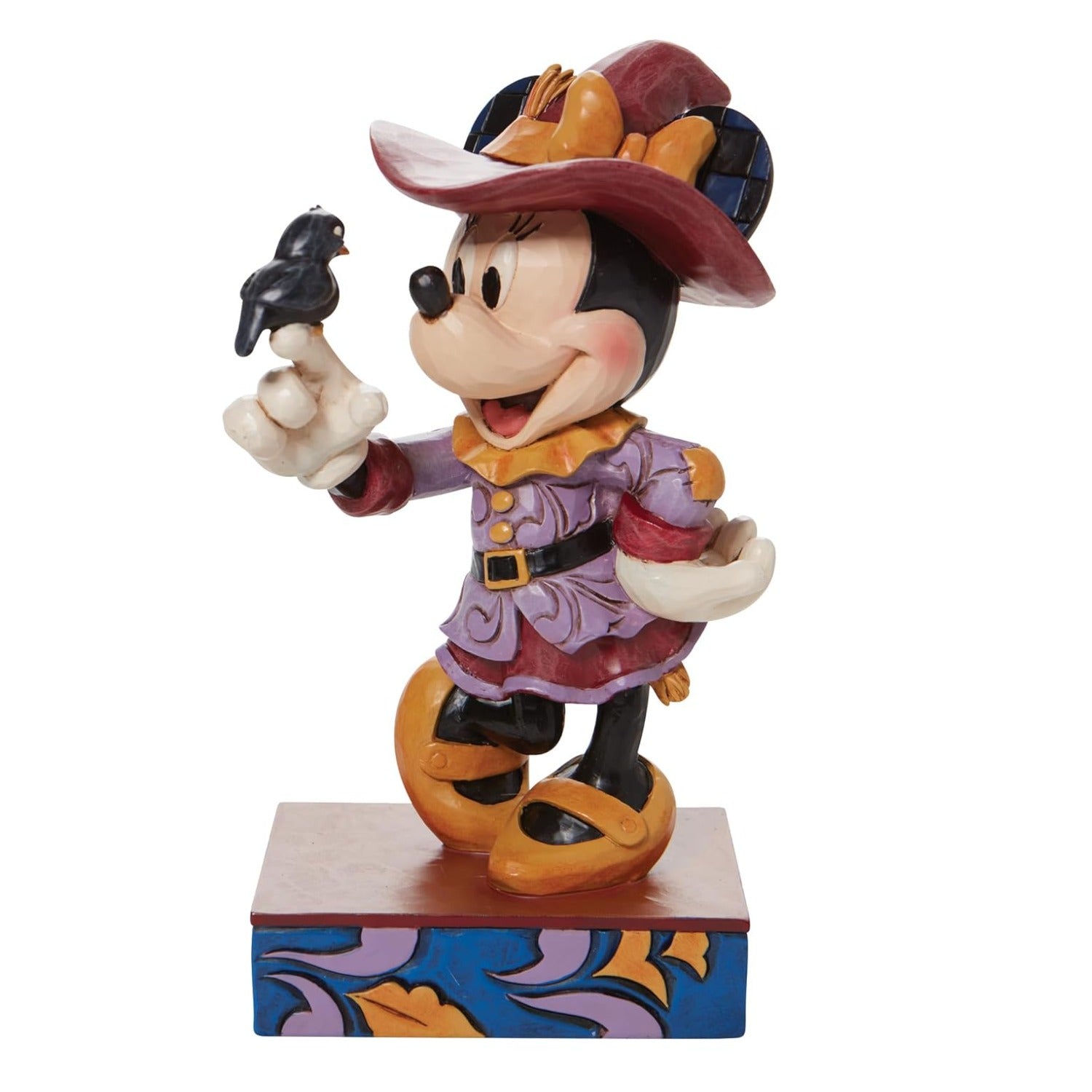 Jim Shore Disney Traditions Halloween Scarecrow Minnie Mouse Figurine, 6.5"