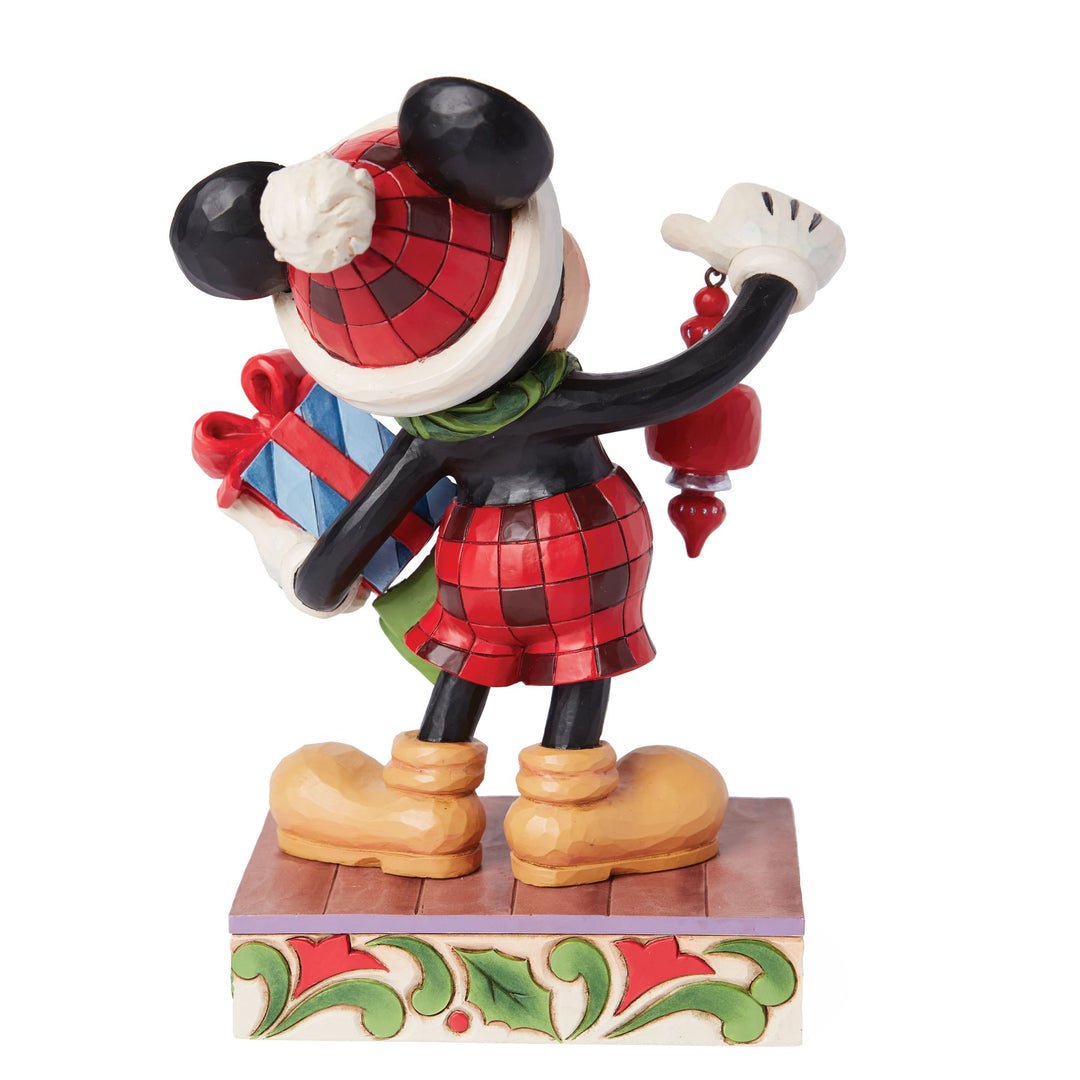 Jim Shore Disney Traditions Holiday Kickoff Limited Edition Santa Mickey Figurine