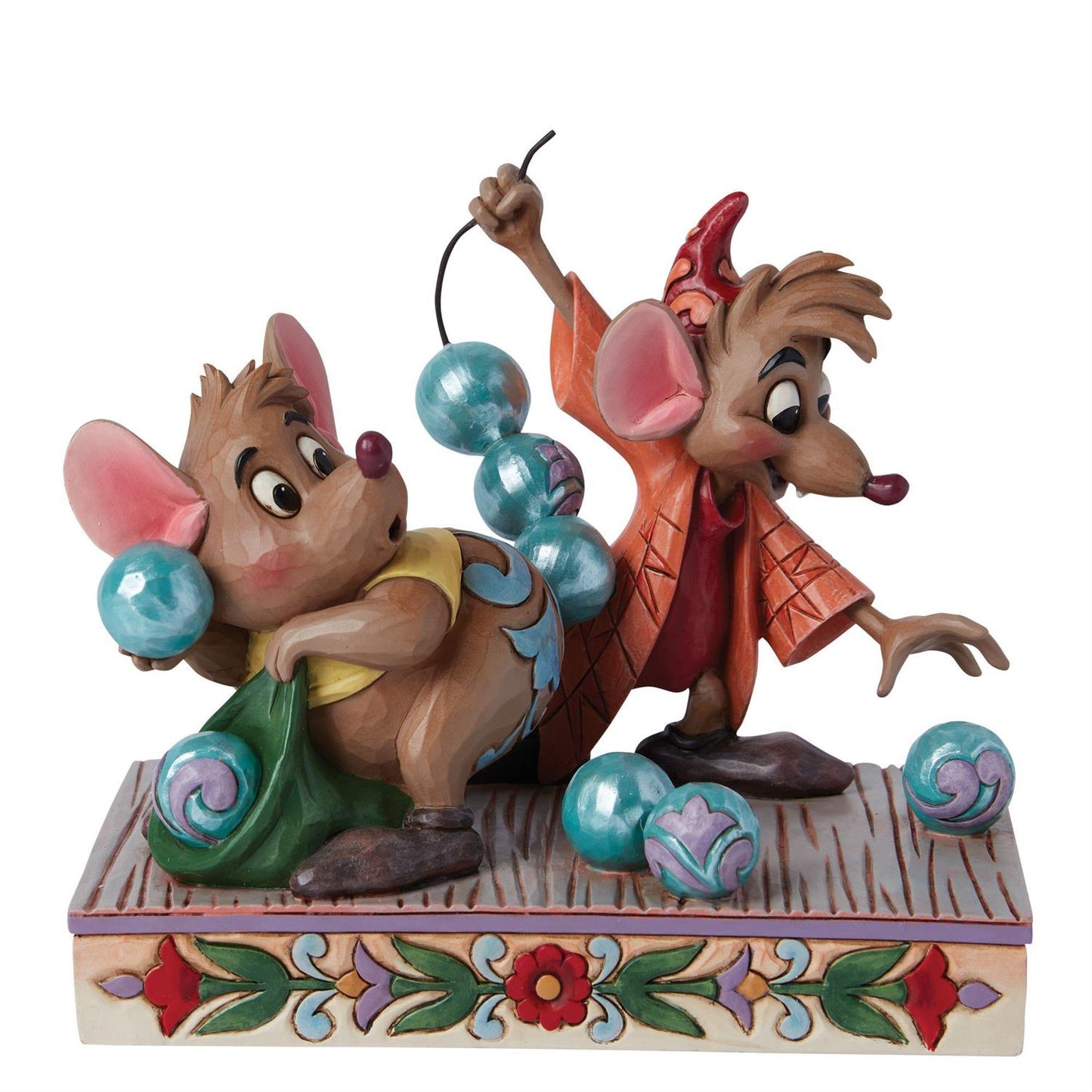 Jim Shore Disney Traditions Jaq and Gus "Beads for Cinderelly" Figurine